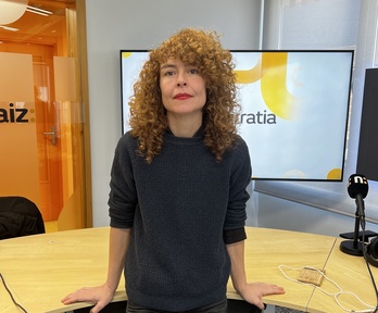 Usua de la Fuente NAIZ irratiako estudioetan