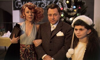 Fantozzi, con su mujer e hija.