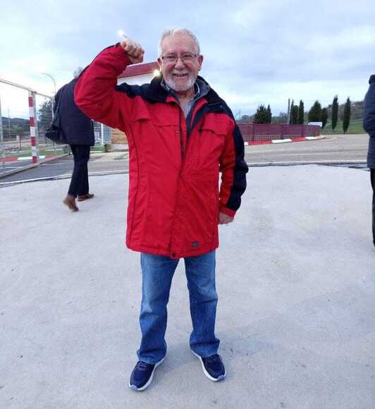 Manuel Pérez, tras abandonar la cárcel de Aranjuez.