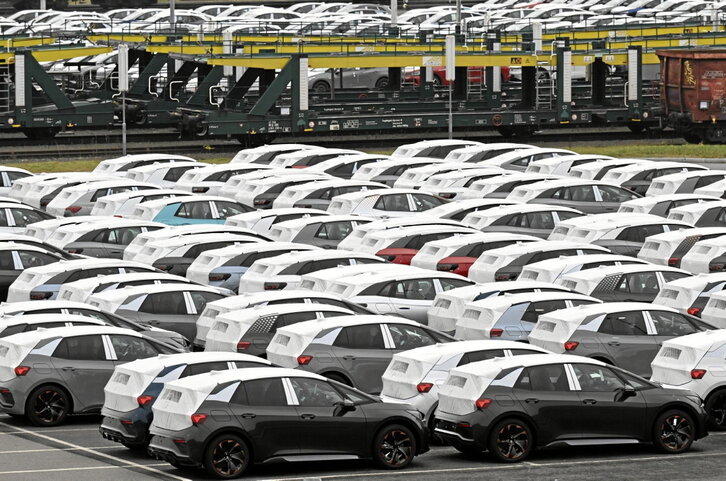 Vehículos eléctricos de Volkswagen en la fábrica Zwickau, Alemania.