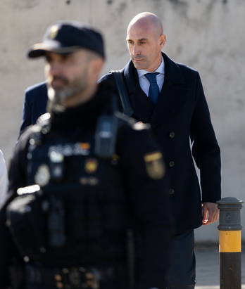 Rubiales, a la entrada a una de las sesiones del juicio.