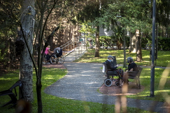 Residencia de ancianos en Gasteiz, durante la pandemia de coronavirus.