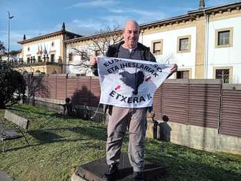 Balbino Saenz, este viernes tras dejar atrás los muros de Martutene.