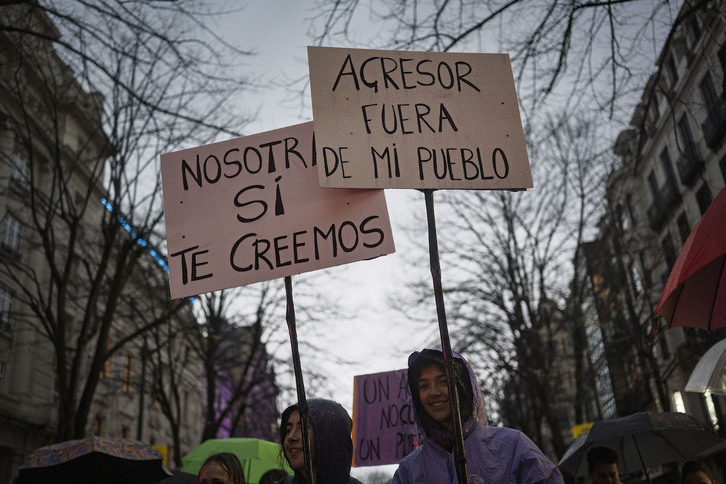 Manifestación en Bilbo con motivo del 8 de marzo.