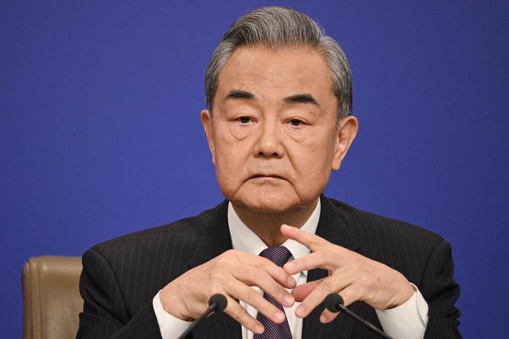 El ministro de Exteriores chino, Wang Yi, es la cabeza visible de China en la guerra de aranceles.