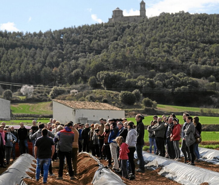 Zainzurien ekoizpena ikusteko bisita.