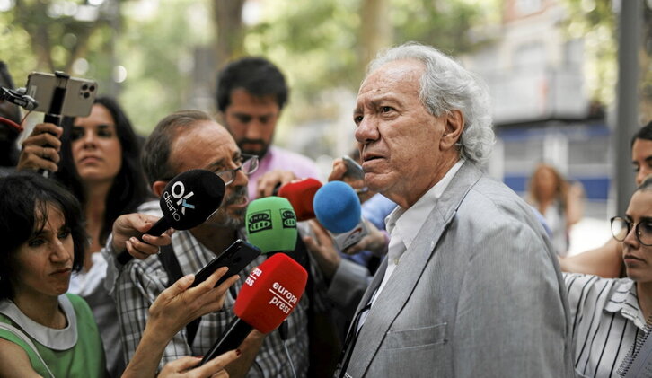 José Barrionuevo, en un acto en Madrid en junio de 2023.