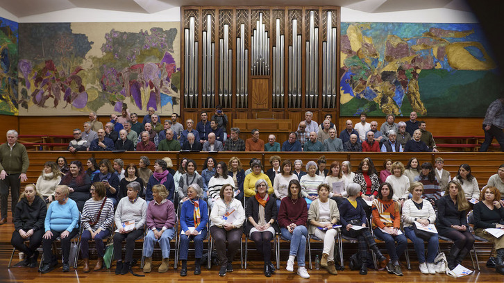 Participantes en la iniciativa Abestu Euskadiko Orkestrarekin.