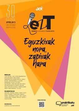 Esaera Zaharren Txapelketaren 30. edizioko kartela.