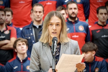 Nerea Lusarreta, presidenta de la Federación Navarra de Pelota.