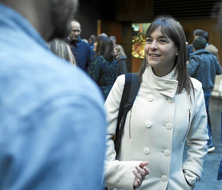 Begoña Alfaro, en el Parlamento.