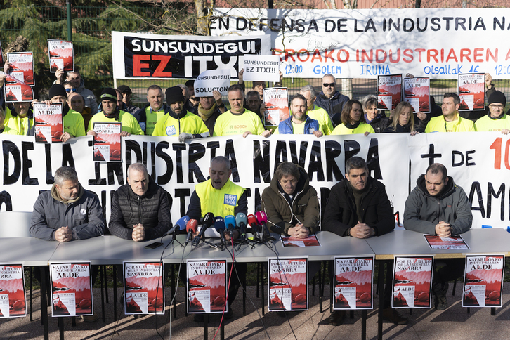 El comité de Nano Automotive es uno de los siete que convocó en febrero la manifestación en defensa de la industria navarra.