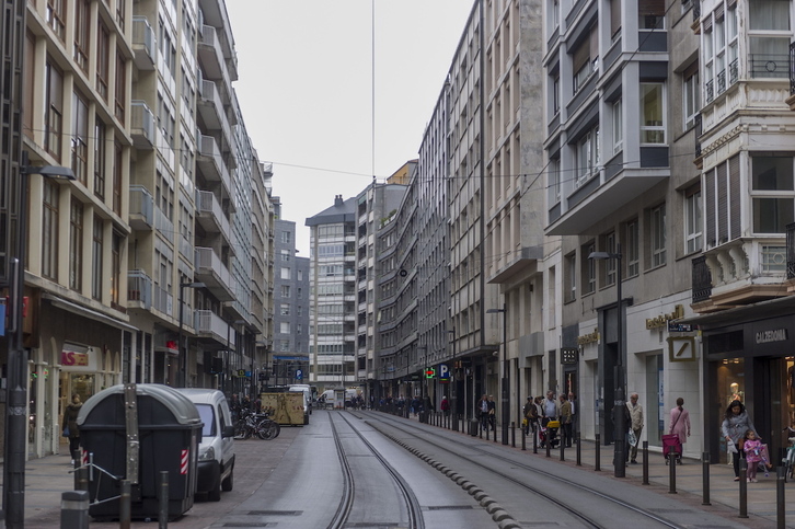 Calle General Álava, incluida en la Zona de Bajas Emisiones.