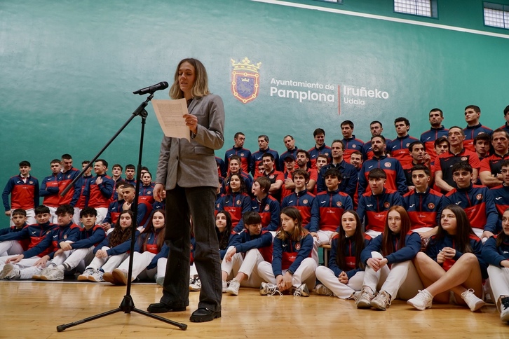 Lusarreta reclamó una solución que permitiera a los pelotaris navarros jugar el GRABNI el jueves.