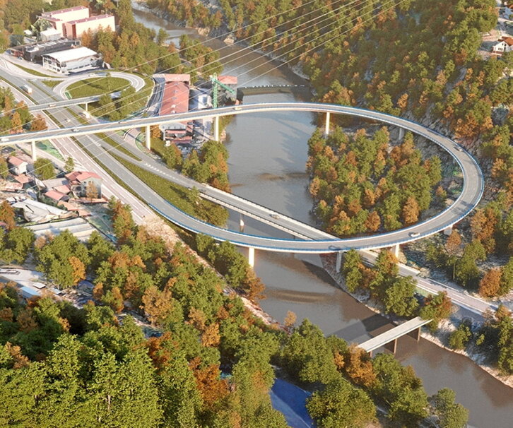 Recreación del nuevo vial que se construirá.