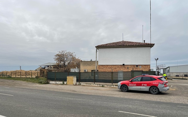 Imagen difundida por la Policía Foral sobre este accidente.