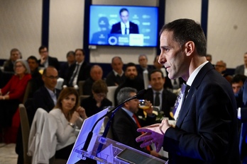 Pello Rodriguez Zabaleta, presidente de Corporación Mondragon, en el Forum Tribuna Euskadi. 