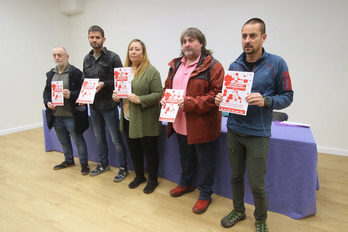 Presentación del informe sindical sobre siniestralidad, el 4 de febrero en Bilbo.