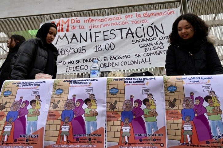 Bilboko Arrazakeriaren Aurkako Batzarraren agerraldia, astearte honetan.