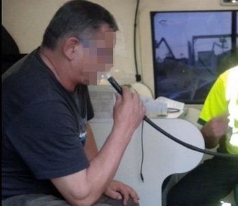 Imagen de archivo de una alcoholemia.