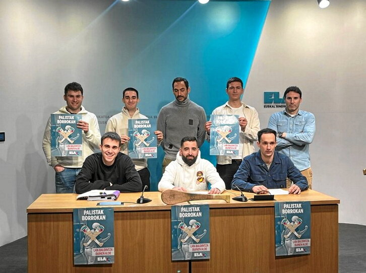 Innpalako palistak, aurreko astean egindako agerraldian.