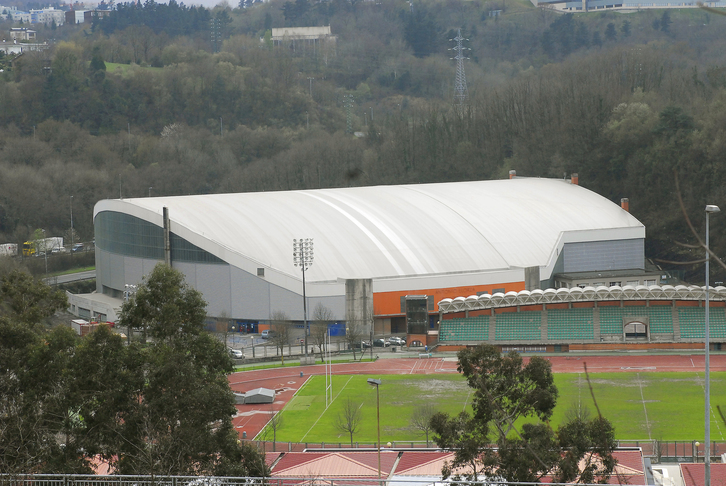 El Velódromo Antonio Elorza, en la ciudad deportiva de Anoeta.
