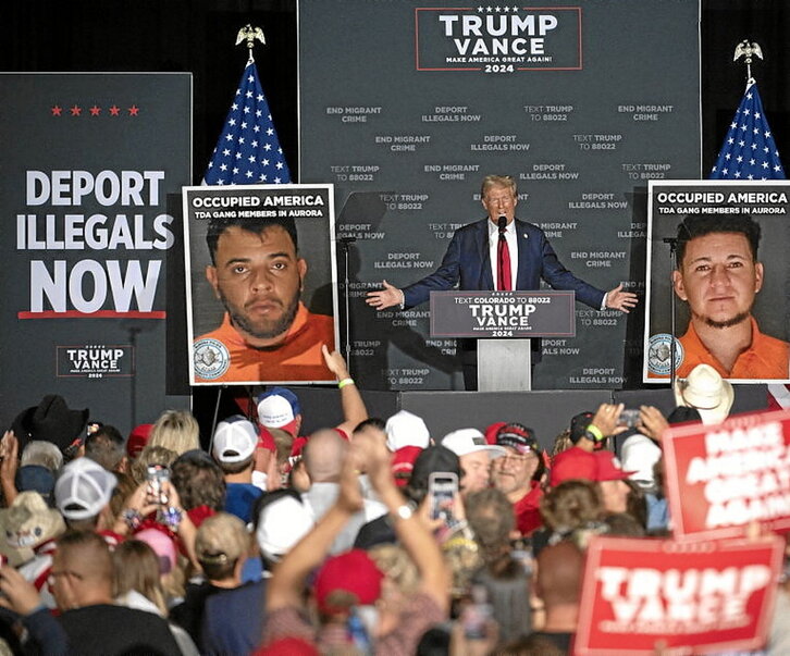 Mitin de Trump, el 11 de octubre en Aurora.