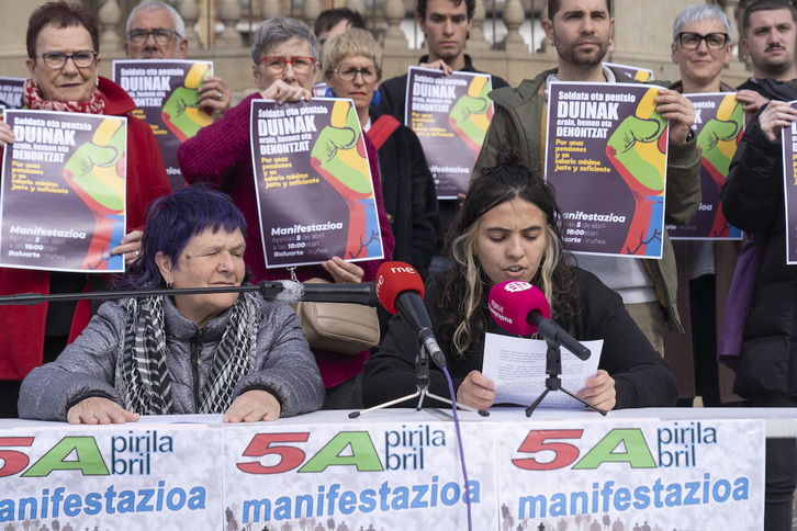 Comparecencia con motivo de las manifestaciones del 5 de abril por unos salarios y unas pensiones dignos.