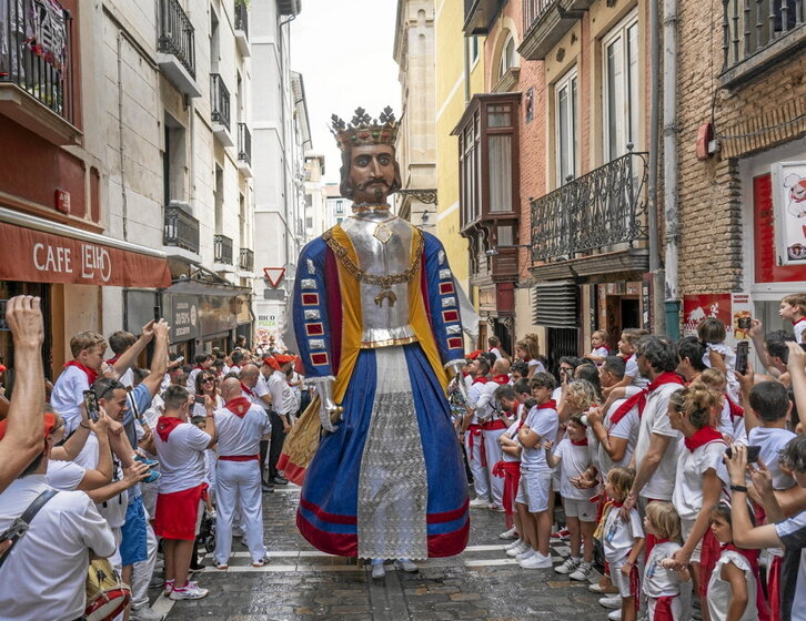 Ambiente en las calles de Alde Zaharra los pasados sanfermines.