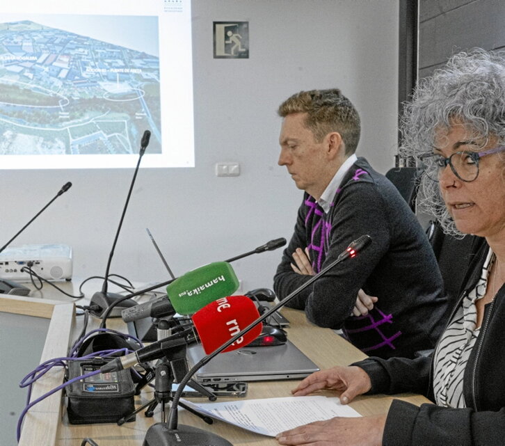 Juantxo Valle y Berta Arizkun, en Burlata.