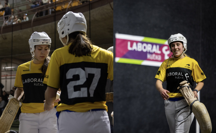 Helena Barrenetxea eta Oaia Otaño, Winter Serieseko finalistak.