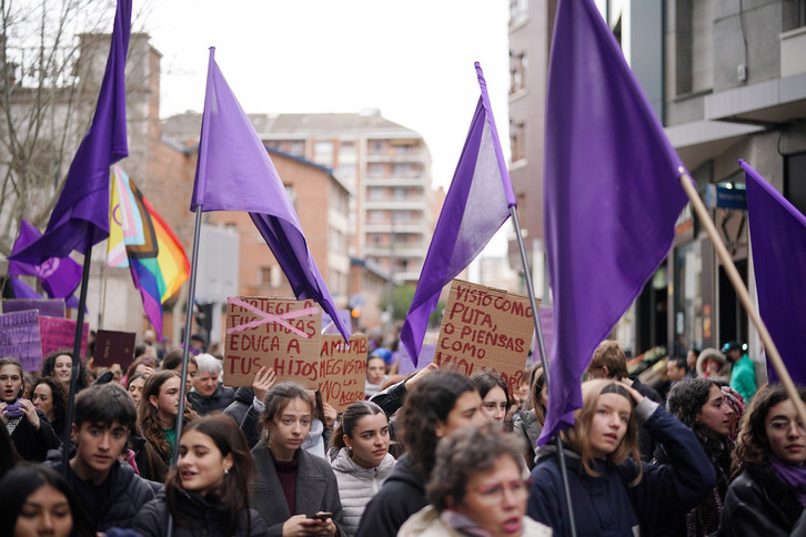 Manifestación del pasado 8 de Marzo en Gasteiz.