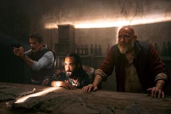 Tres de los protagonistas de 'Tierra de nadie'