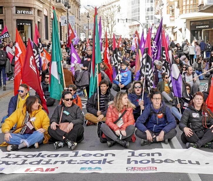 Manifestación del pasado día 26 en Bilbo.
