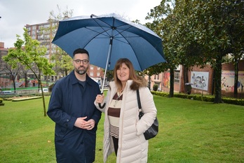 Gorka Álvarez y Ainhoa Basabe, en una foto difundida por el PNV.
