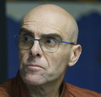 Leandro Azkue, artxiboko argazki batean.