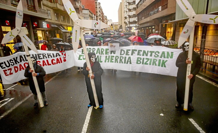 Manifestación celebrada el pasado fin de semana en Gasteiz.