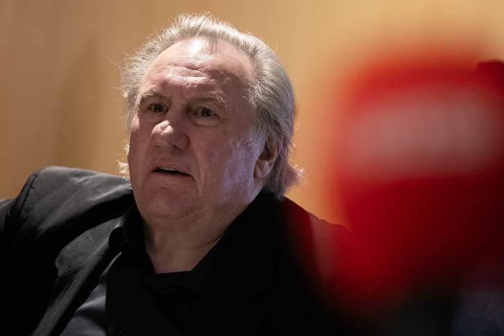 El actor Gérard Depardieu, durante la primera jornada del juicio.