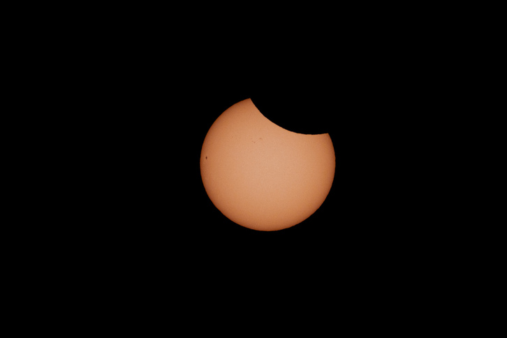 Eguzki eklipse partziala, Bartzelonatik ikusia.