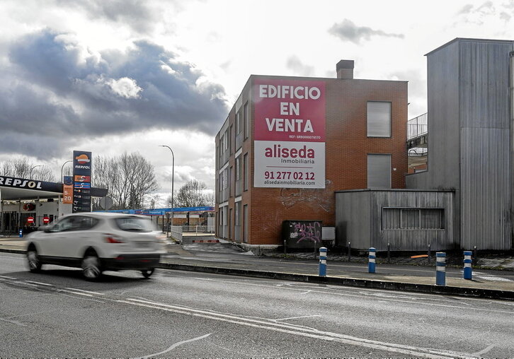 Edificio vacío situado en Arkauti.