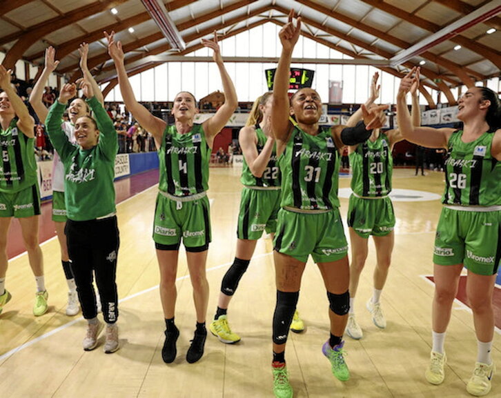 Fiesta araskizale por todo lo alto después de su exhibición en Maloste.