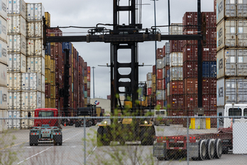 Contenedores en el puerto de Houston, en Texas.