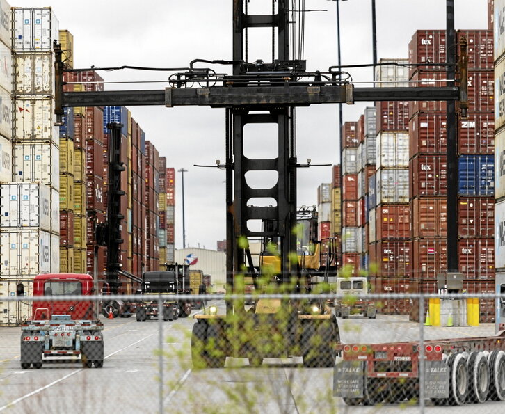 Contenedores en el puerto de Houston, en Texas.