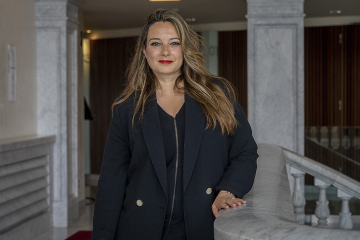 La cineasta Iratxe Fresneda, en 2023 en Donostia.