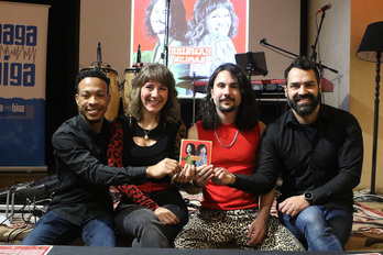 Bilbon egin zuten ‘Irrikitan’ diskoaren aurkezpena Kilimak taldekoek.