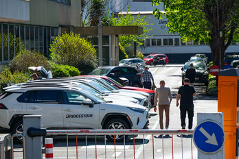 Mañana de reuniones hoy en la planta de Bridgestone en Basauri