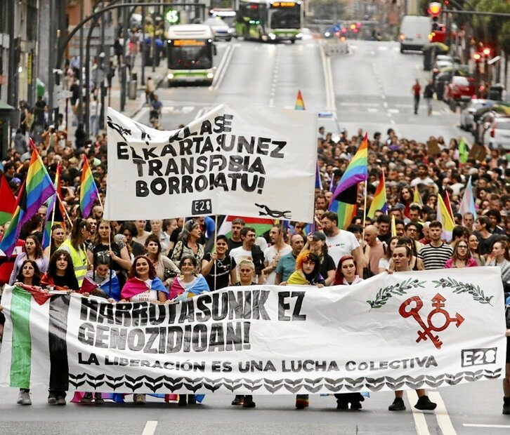 LGTBI Harrotasunaren manifestazioa, Bilbon.