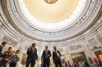 Imanol Pradales, en su reciente visita al Capitolio de Washington.