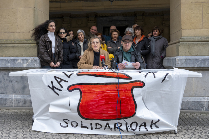 Comparecencia ofrecida por Kaleko Afari Solidarioak.