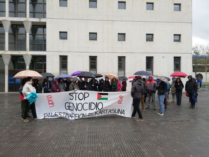 Ostegun honetan NUPen egindako elkarretaratzea.